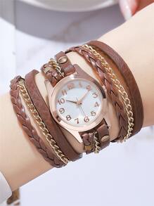 Reloj Blanco Casual - Oro rosa - Ver 1