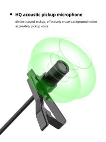 編織閃電有線入耳式耳機 - 黑色 - 查看 4