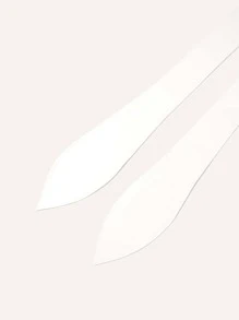 Cinturón con nudo unicolor - Blanco - Ver 3