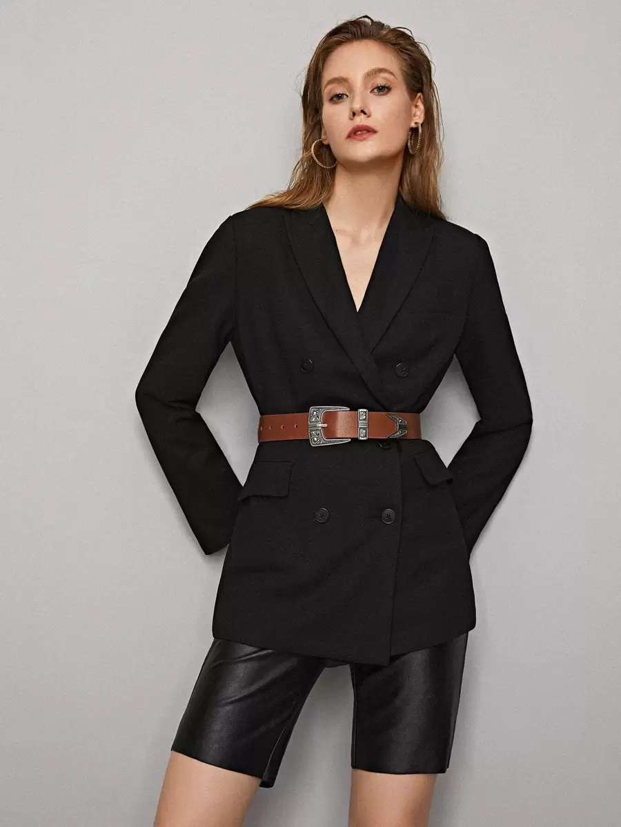 MOTF PREMIUM PU LEATHER WESTERN BELT VINTAGE,SCHOOL HALLOWEEN - Brown - View 2