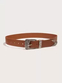 MOTF PREMIUM PU LEATHER WESTERN BELT VINTAGE,SCHOOL HALLOWEEN - Brown - View 4