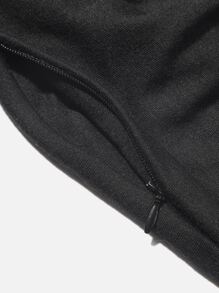 Two Tone Hidden Pocket Infinity Scarf - Multicolor - View 3