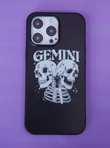 Juandamurai Starsalign Gemini Skeleton Graphic Phone Case - Multicolor - View 1