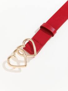 1 Stück Damen Taillengürtel, Legierung Herzschnalle Einzelpack, geeignet als Paargeschenk, für den täglichen Gebrauch, Dates, Partys, Camping