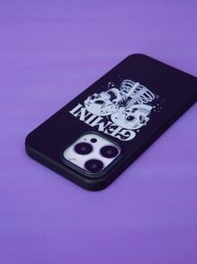Juandamurai Starsalign Gemini Skeleton Graphic Phone Case - Multicolor - View 2