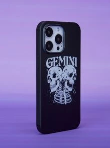 Juandamurai Starsalign Gemini Skeleton Graphic Phone Case - Multicolor - View 4