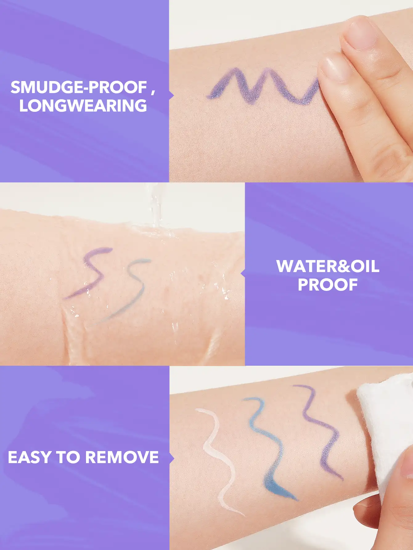 SHEGLAM Color Crush Liquid Eyeliner-Tmi 7 Colors Smudge-Proof High Pigment Eyeliner Pencil Sweat-Proof Long Lasting Easy To Use Purple Eyeliner Brand Beauty Makeup Face Paint Cosmetic For Women Girls Perfect For Winter Ideal For Y2K Fancy Fashion Suitable For Birthday Gift Party Ready Best Color