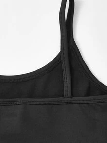 Bộ hai mảnh Gái màu trơn Giải trí - màu đen - Xem 3