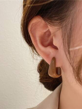 Andkiss Minimalistiska geometriska örhängen