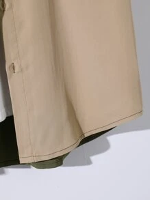 Manfinity Homme 男士撞色補丁貼口袋襯衫不帶T恤 - 彩色 - 查看 5