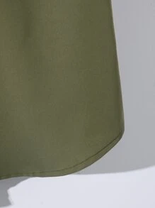 Manfinity Homme 男士撞色補丁貼口袋襯衫不帶T恤 - 彩色 - 查看 7