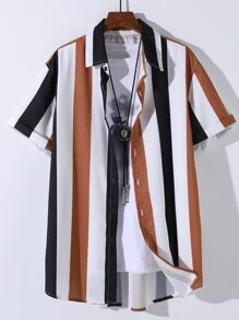 Manfinity Men Color Block Shirt Without Tee - Multicolor - View 1