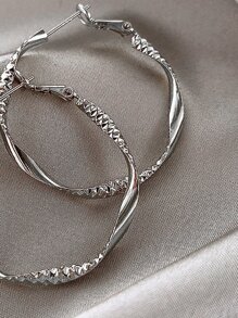 Andkiss 扭結設計圓耳環