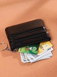 Litchi Embossed Lightweight Fashion For Anniversary For Birthday Gift For Gift White-Collar Workers For Male For Female Keychain Wallet For Women Wallet Mini Wallet Purse Wallet For Men Coin Wallet Travel Wallet