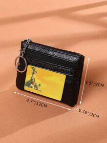 Litchi Embossed Lightweight Fashion For Anniversary For Birthday Gift For Gift White-Collar Workers For Male For Female Keychain Wallet For Women Wallet Mini Wallet Purse Wallet For Men Coin Wallet Travel Wallet