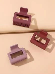 3入組幾何髮爪 - 彩色 - 查看 1