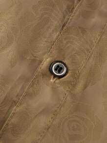 CLOUDSTYLE Men Jacquard Button Up Shirt - Khaki - View 6