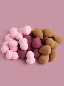 30入組化妝海綿專業化妝粉撲適用於粉底遮瑕膏化妝柔軟海綿粉撲水滴形 - 彩色 - 查看 5