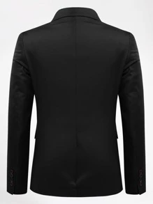 CLOUDSTYLE Áo cộc tay Nam Túi Nút phía trước màu trơn Công việc - màu đen - Xem 7