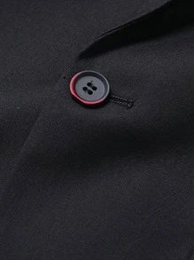 CLOUDSTYLE Áo cộc tay Nam Túi Nút phía trước màu trơn Công việc - màu đen - Xem 8