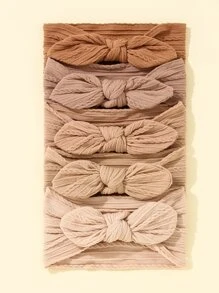 5pcs Baby Bow Decor Headband - Multicolor - View 1