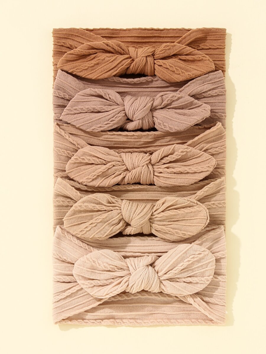 5pcs Baby Bow Decor Headband - Multicolor - View 1