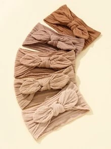 5pcs Baby Bow Decor Headband - Multicolor - View 3