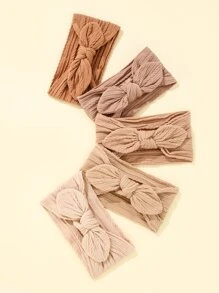 5pcs Baby Bow Decor Headband - Multicolor - View 4