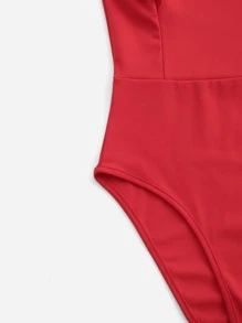 SHEIN Privé Body sólido de sisa fruncido