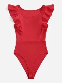 SHEIN Privé Body sólido de sisa fruncido