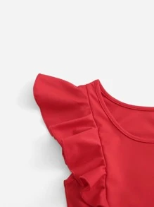 SHEIN Privé Body sólido de sisa fruncido