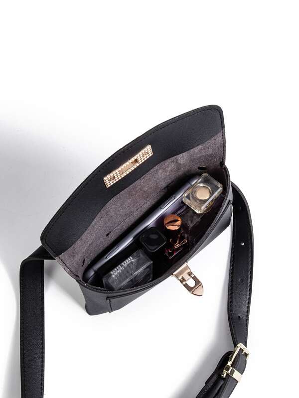 Mini Minimalist Flap Belt Bag SHEIN USA