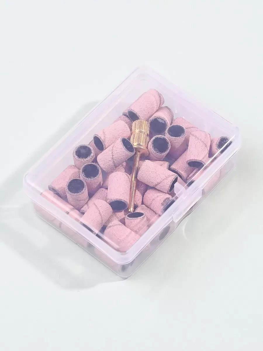 1 caja Cabeza de pulido de uñas - Rosa - Ver 1