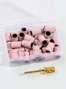 1 caja Cabeza de pulido de uñas - Rosa - Ver 4