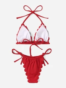 Women Bikini Sets - Merah - View 2