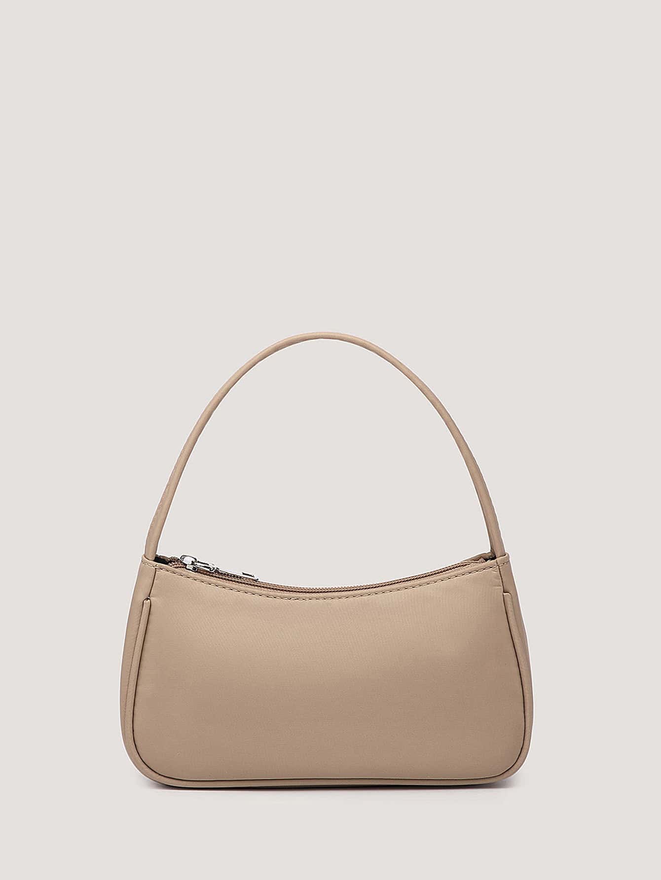 Minimalist Satchel Bag - Khaki - View 1