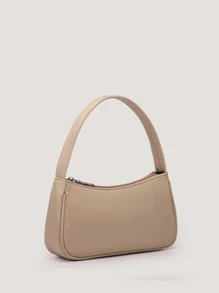 Minimalist Satchel Bag - Khaki - View 2