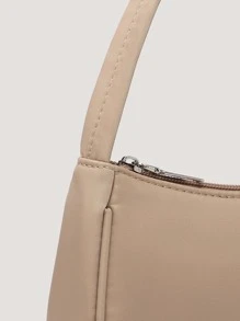 Minimalist Satchel Bag - Khaki - View 4