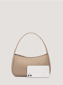 Minimalist Satchel Bag - Khaki - View 5