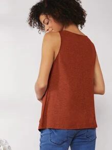 SHEIN Maternidad top tank unicolor - Óxido marrón - Ver 2