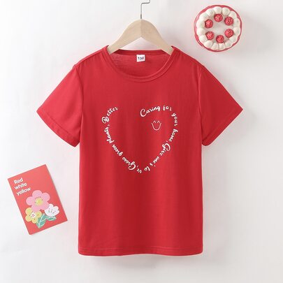 Girls Slogan Graphic Tee