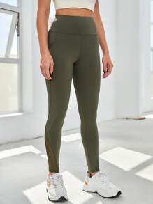 Easithlete 3 cái xà cạp tập thể dục cắt xén rộng dây thắt lưng Bảng điều khiển lưới tập thể dục với túi điện thoại - Nhiều màu - Xem 4