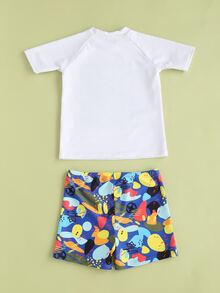 Boys Graphic Beach Swimsuit - Multicolor - View 2