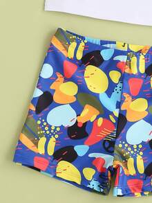 Boys Graphic Beach Swimsuit - Multicolor - View 3