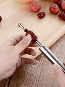 1 pieza Corer de acero inoxidable - Plateado - Ver 3