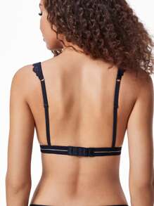 LUVLETTE Lingerie Bralettes Lounge Lace Bra - Black - View 2