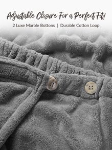 SHEIN Basic living Exclusive Quick Dry Microfiber Adjustable Spa Bath Body Wrap Towel Holiday Gift-Fresh Lavender Christmas For Holiday Gift Giving Summer Wedding Home Bathroom Decor - Light Grey - View 7