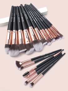 18pcs Soft Makeup Brush Set,Brush Set,Makeup Brush Kit,Make Up Brush Set,Make Up Set Complete,Makeup Brush Set,Complete Makeup Kit,Brush Kit,Brushes Makeup Set,Makeup Gift Set,Set - Black - View 1