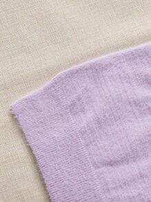 5pcs Tie Shoulder Fuzzy Cami Knit Top - Multicolor - View 3