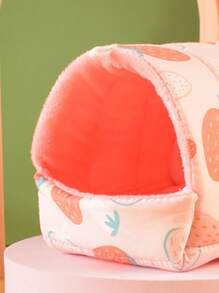 Strawberry Print Pet Bed - Multicolor - View 3